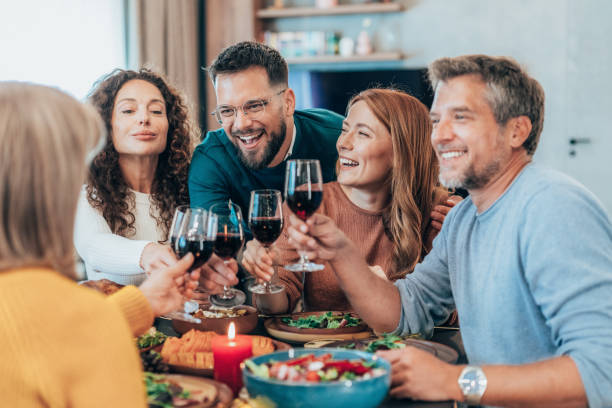 istock Cheers to this great Thanksgiving dinner 2180687339