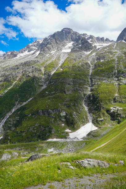 istock Alpine Meadow with Majestic Mountain Backdrop 2180688979