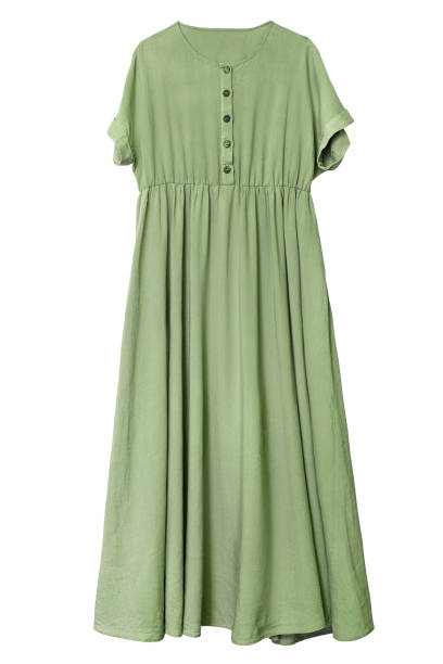 istock Green dress isolated 2180698547
