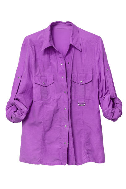 istock Purple shirt isolated 2180698584