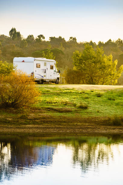 istock Camper rv camping on nature in Portugal 2180710889