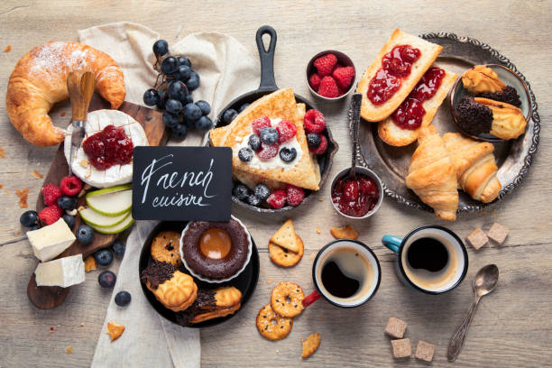 istock Fresh and delicious french desserts and sweets. 2180713657