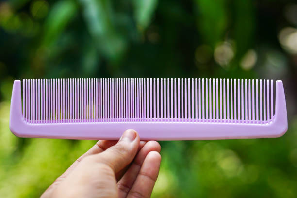 Purple color plastic combs dressing hair styling comb wet dry hair