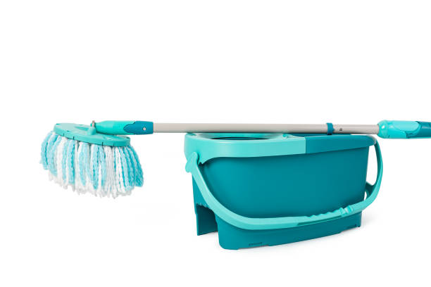 istock Cleaning mop and bucket 2180719237