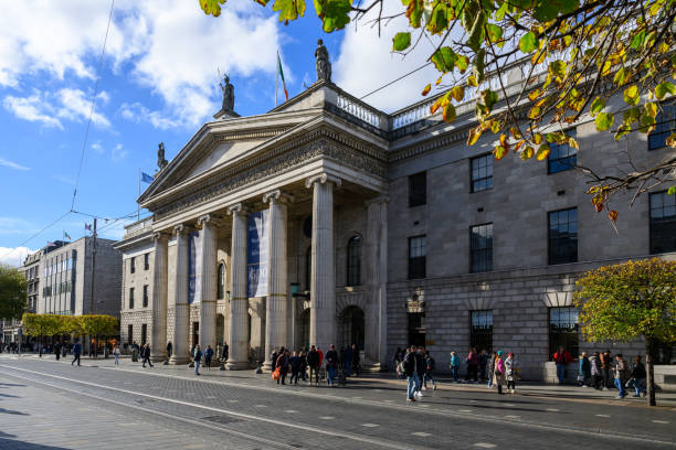 Dublin, Ireland - 04.10.2022: The Trinity College Dublin, the University of Dublin, Ireland