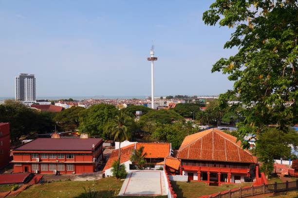 istock Malacca city skyline in Malaysia 2180723088