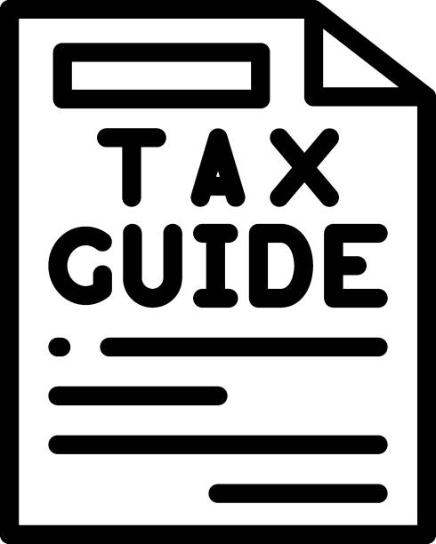 Tax Guide Vector Design Icon Style Tax Guide Vector Design Icon Style irs help stock illustrations