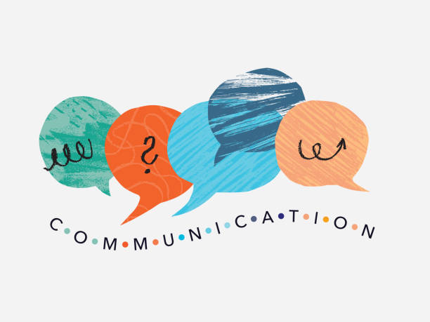 Communication Concept Speech Bubbles vector art illustration