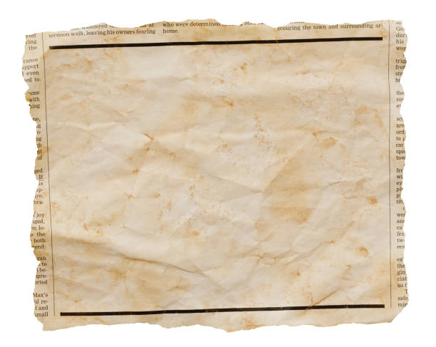 istock Stained old newspaper clipping with blank space for your copy 2180738324