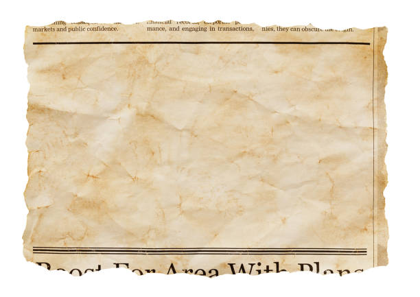 istock Stained old newspaper clipping with blank space for your copy 2180738882