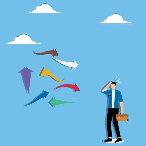 istock Decision making, choosing career choice, business direction alternative, crossroad decision, challenge for uncertainty direction, plan or progress concept, businessman acrobat choos direction to walk 2180739477