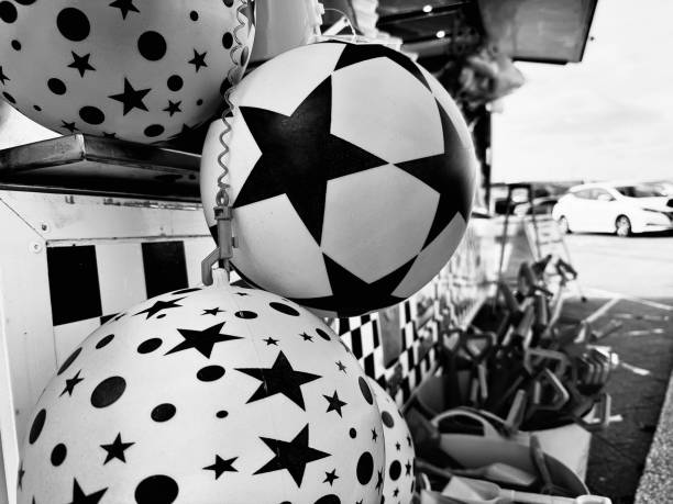 Beach balls for sale at the beach