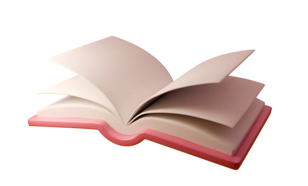 istock 3D illustration of an open book with pink cover. A simple and minimalist model suitable for educational, office, and corporate projects. Vector illustration 2180751762