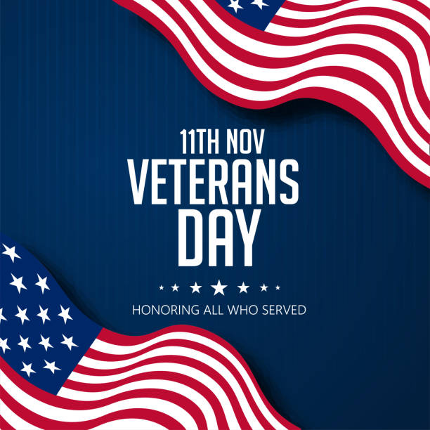 istock Veterans Day Celebration Honoring All Who Served on November 11th 2180753522