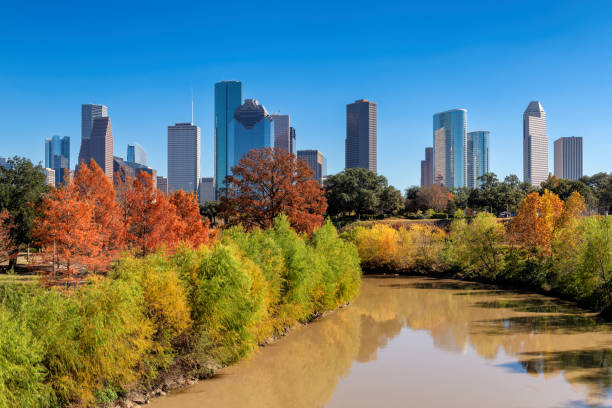 istock Houston downtown at sunny autumn day in Houston, Texas 2180754784