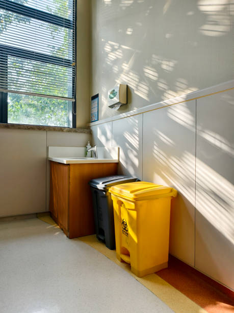 istock The trash can in the hospital. 2180758152