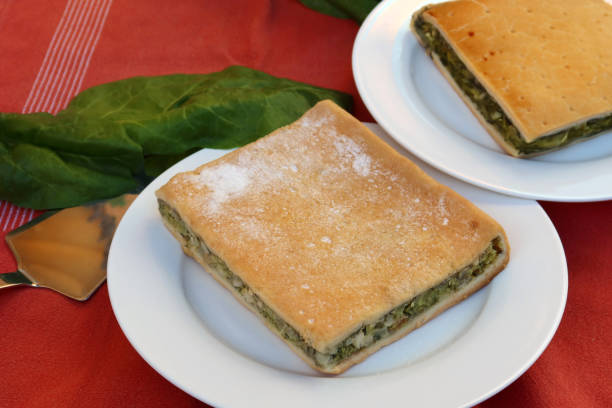 Classic French swiss chard tarts, or Tourte de blette, from the area around Nice, one savory and one sweet.