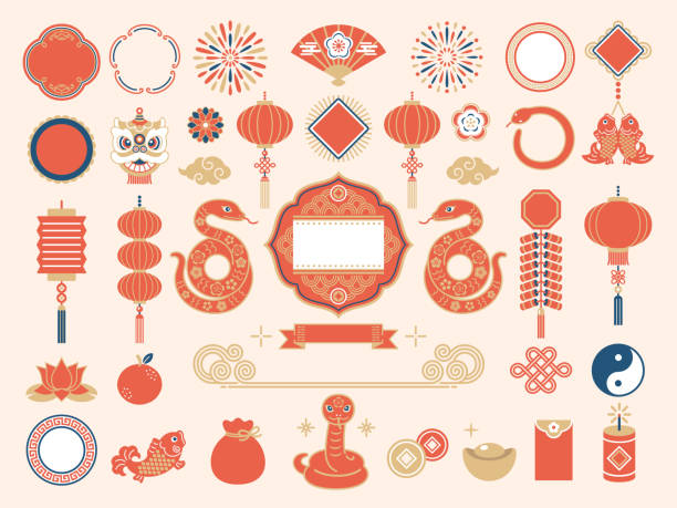Lucky charm from CHINA 富貴長春　６種類　３点セット 12,000+ Chinese Lucky Charm Stock Photos, Pictures & Royalty-Free