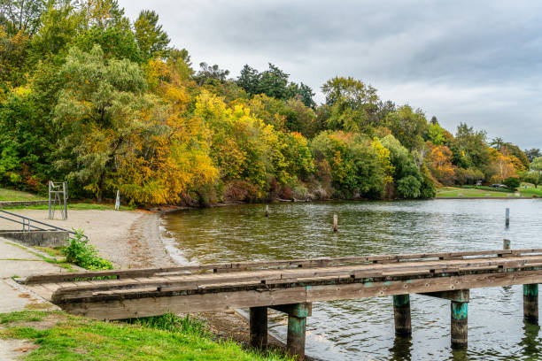 istock Autumn Shoreline Pier 2 2180781051