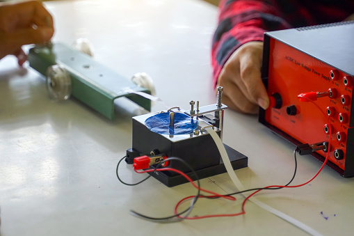 Timer Experiment Science Classroom Students Are Conducting A Physics Experiment On The ...