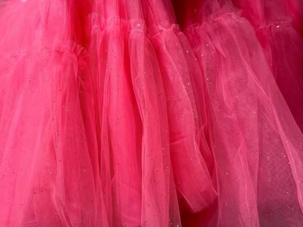 istock Pink fancy tulle dresses with sequins 2180790703