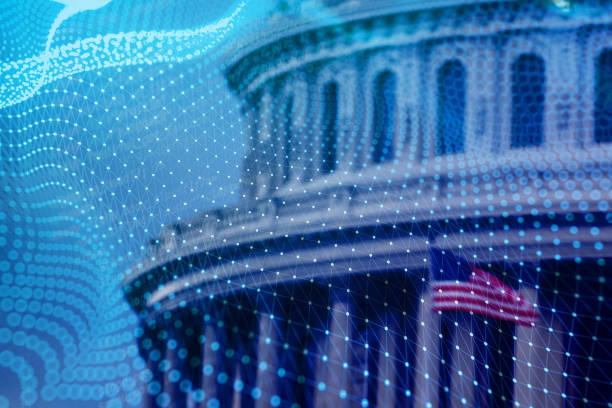 polling technology, election data visualization data - política imagens e fotografias de stock