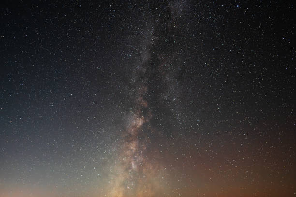 istock Beautiful starry night sky with bright milky way.Astronomical background. 2180796564