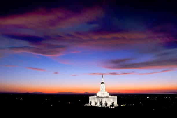 St. George Utah Mormon Temple Skyline