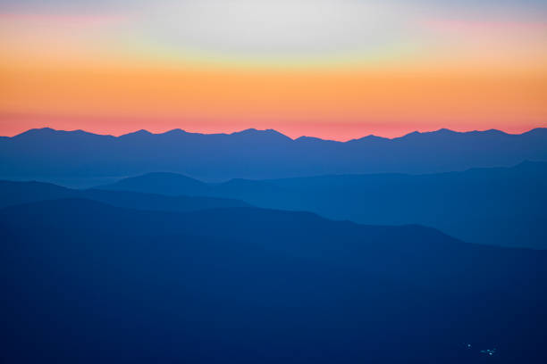 istock Beautiful bright sunrise in the mountains. 2180797164