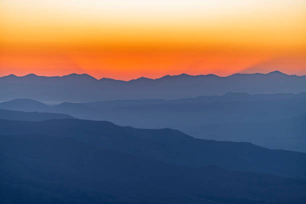 istock Beautiful bright sunrise in the mountains. 2180797176