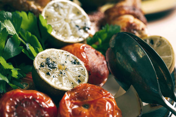 istock Fresh Grilled Vegetables  up close 2180817695