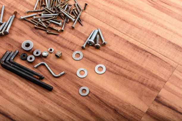 istock Screws, nuts, washers, L wrench 2180827803