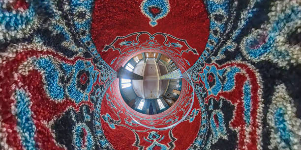 Interior view of A Mosque, Little Planet Format