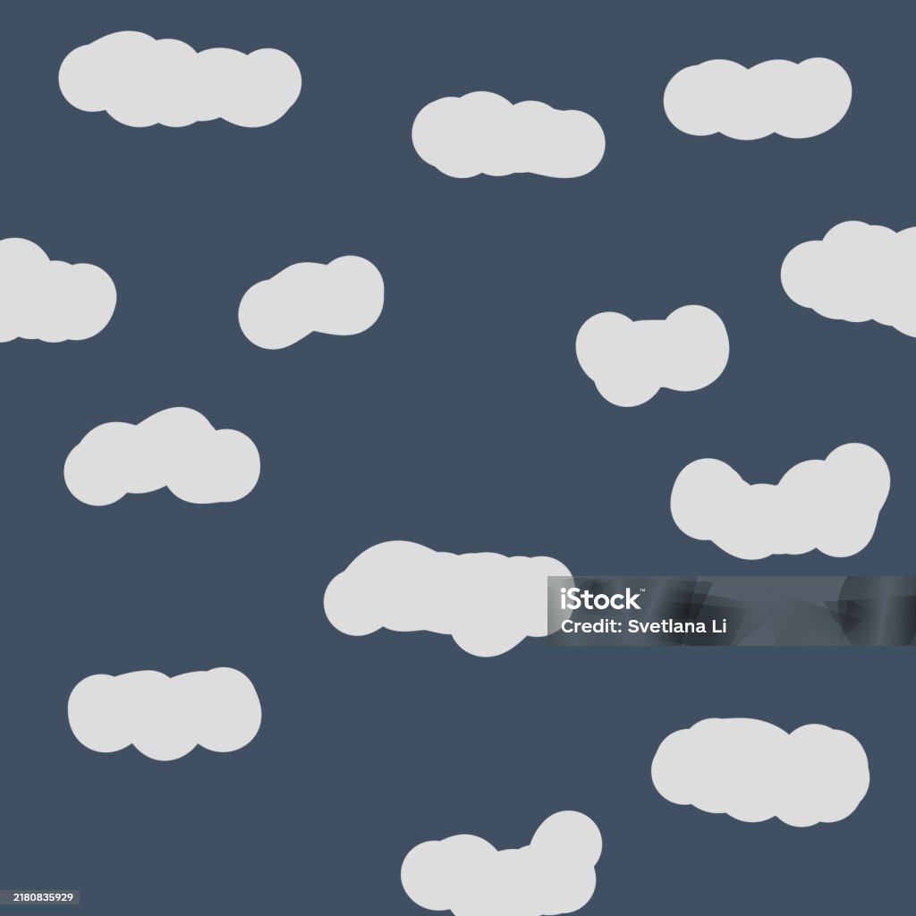 Cloudy Sky Background Pattern For Projects Stock Illustration ...