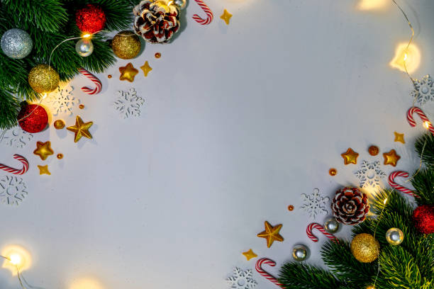 istock Christmas background with Christmas decoration 2180836131