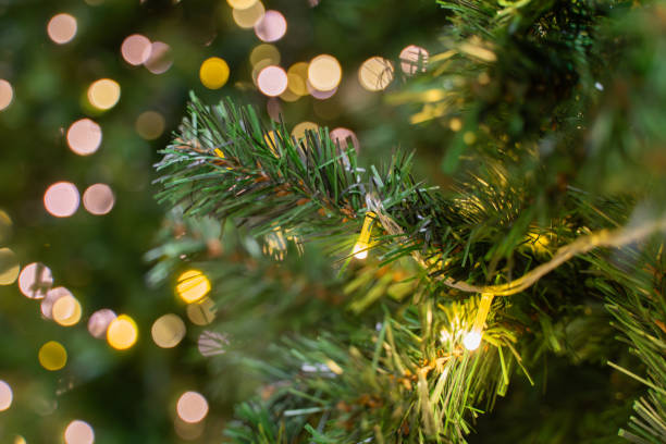 istock close up of christmas tree decorations on christmas tree, christmas background 2180838886