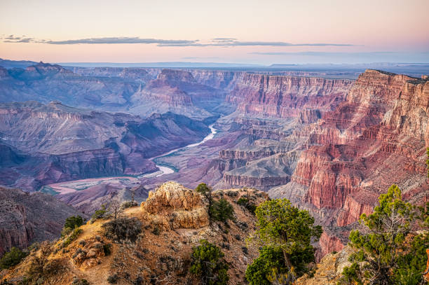 istock Twilight Over the Grand Canyon with Colorado River View 2180839705