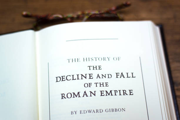 istock Open Book, Title/Author Page, Decline and Fall of Roman Empire 2180841320