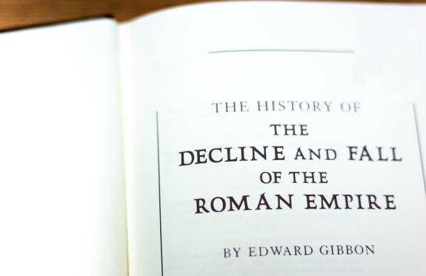 istock Open Book, Title/Author Page, Decline and Fall of Roman Empire 2180841348