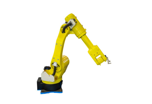 istock Industry robotic arm isolated on white background 2180856020