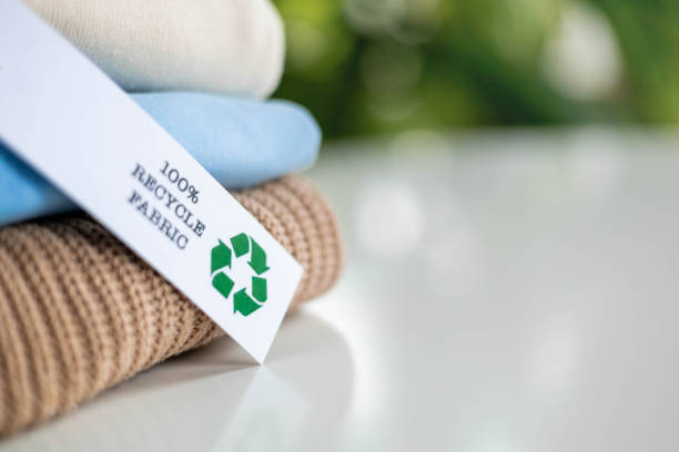 istock Recyclable product concept. Organic cotton recycling fabric. Zero waste materials. 2180860174