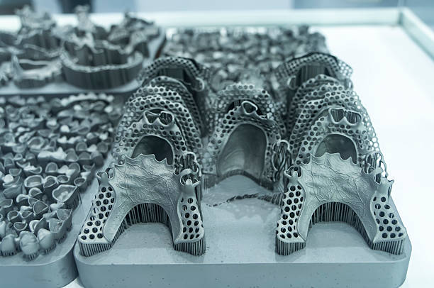 Tooth dental crowns created on 3d printer for metal