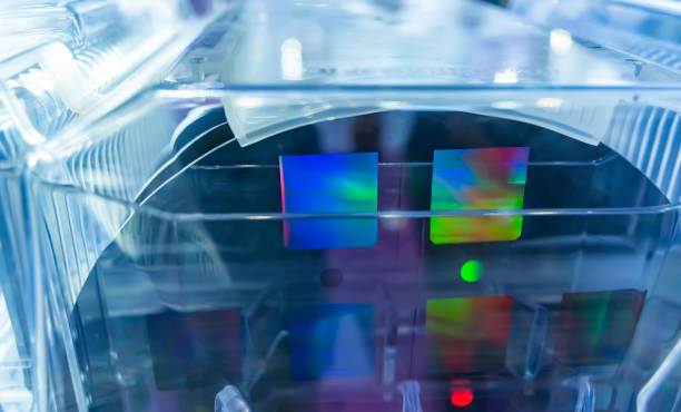 istock Silicon Wafers in plastic holder box 2180863136