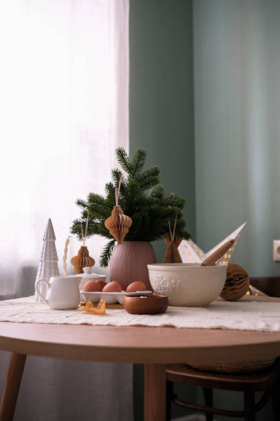 istock A Cozy Winter Table Setting with Beautiful and Vibrant Decor to Create a Warm Atmosphere 2180878915