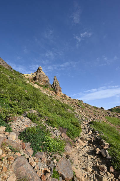 istock Climbing Nasu mountain ridge 2180879619