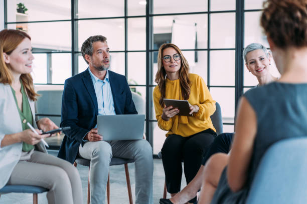 istock Business persons on meeting in the office. 2180893210