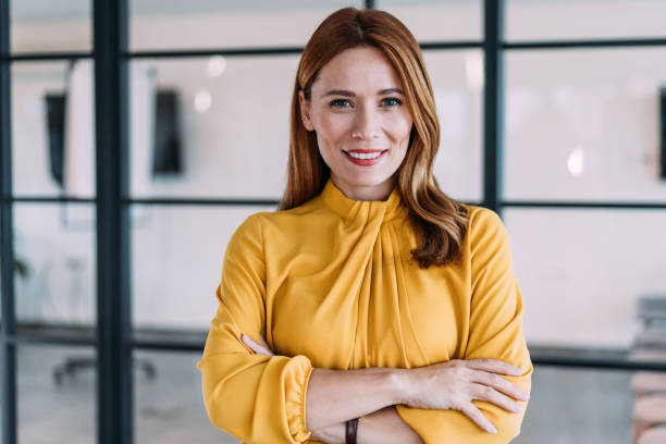 istock Confident businesswoman in modern office. 2180893234