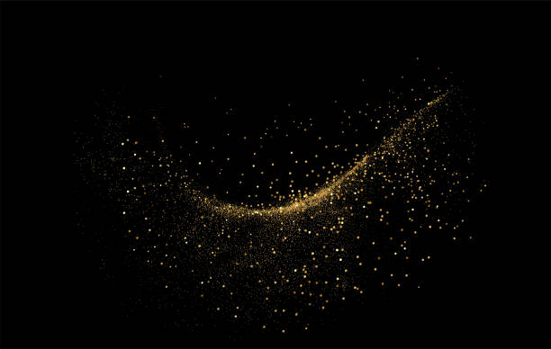 istock Abstract shiny gold glitter design element. For New Year, Merry Christmas greeting card design 2180894353