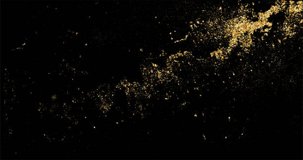 istock Abstract shiny gold glitter design element. For New Year, Merry Christmas greeting card design 2180894377