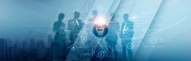 Digital marketing. Teamwork at business meeting of digital Technologies to attract customers and consumers. Banking and financial. Shopping and payment. Business marketing and business network. Digital marketing. Teamwork at business meeting of digital Technologies to attract customers and consumers. Banking and financial. Shopping and payment. Business marketing and business network. News stock pictures, royalty-free photos & images